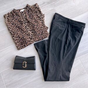 Express black publicist barely boot mid rise pant